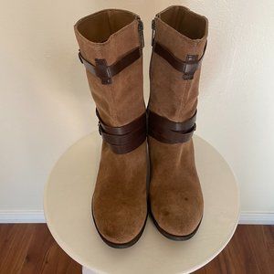 Bandolino Mid-Calf Suede Boots Size 7.5